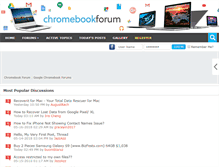 Tablet Screenshot of chromebookforum.com